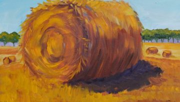 Pat-Olson-Hay-Bales-I-Oil-Painting