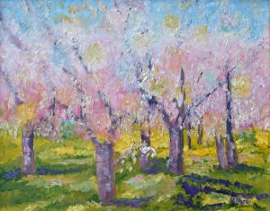 Pat-Olson-Pink-Flowering-Trees-Oil