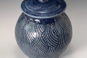 Jeanne Demers "Denim Jar" Ceramics