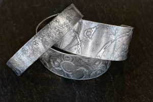 Etched Silver Bangles, Jewelry