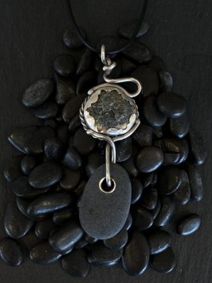 Necklace with Silver and Door County Stones