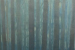 Margaret Lockwood-Dusk Woods-oil on canvas 36x32x1 1/2