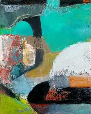 Melissa-Resch-Overland -oil on canvas-framed-21-17-1.5