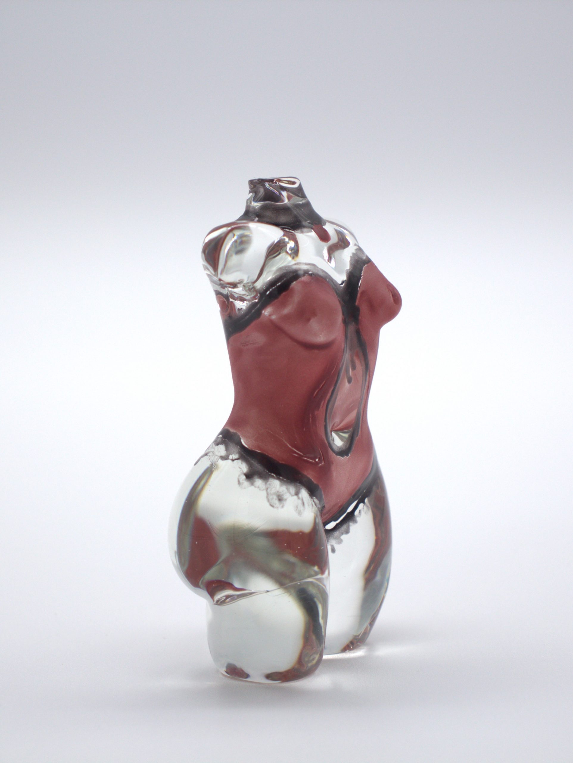 Chelsea Littman-Roxanne- sculpted enameled glass-3.75x2.25x1.5
