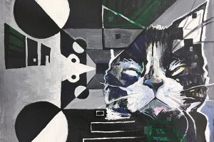 Ernest Beutel-Cat _ Mouse-Acrylic-12x12