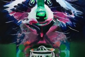 Ernest Beutel-Trash Panda-Acrylic-24x18