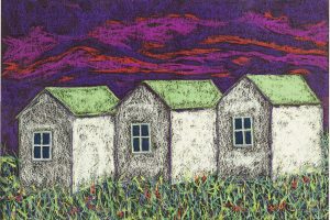 Holly Hebel-Three Cottages-Pastel-22 x 30