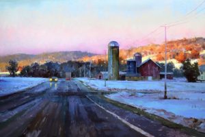 Marc Anderson-Driftless Farm Road-oil painting-24x48
