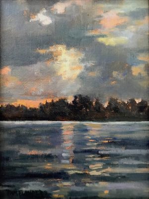 Pam Flanders- Memorable Sunset- Oil- 8x6