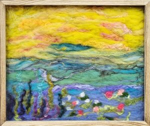 The Pearl of Door County- Psalm 146-2 by Nicole Herbst - 169x20 Felt Painting