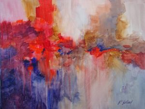 Richard Helland-Fire and Ice-Transparent Watercolor-22x30