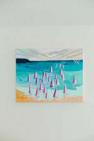 The Pearl of Door County-Sailing Through Paradise by Andrea Naylor - 24x30 Acrylic on Birch Panel