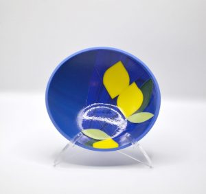 Anna Mae Tiry - Hi-Lo Lemon - glass - 9x9x3 - small Anna Mae Tiry - Hi-Lo Lemon - glass - 9x9x3 - small