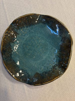 Barbara Lee Shakal, hand built ceramic pasta bowl, 11 inches Barbara Lee Shakal, hand built ceramic pasta bowl, 11 inches