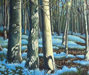 JeanneKuhns_My Blue Heaven_Acrylic_40”x30”